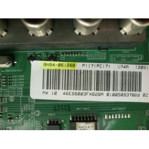 MAIN / SAMSUNG BN94-06126B / BN41-01778A / BN97-06977A / PANEL LTJ460HJ14-V / MODELOS UN46ES6003FXZC / UN46ES6003FXZA TS01 / SUSTITUTA BN94-05625H / BN94-05549C / BN94-05758C / BN94-05873X / BN96-25758A / BN96-25798A / BN94-06161A	